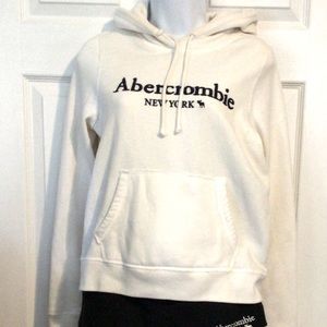 Abercrombie white hoodie